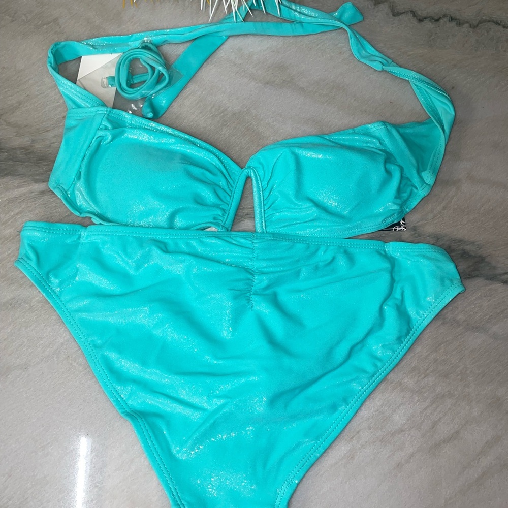 Turquoise Bikini Set - Picture 2 of 4